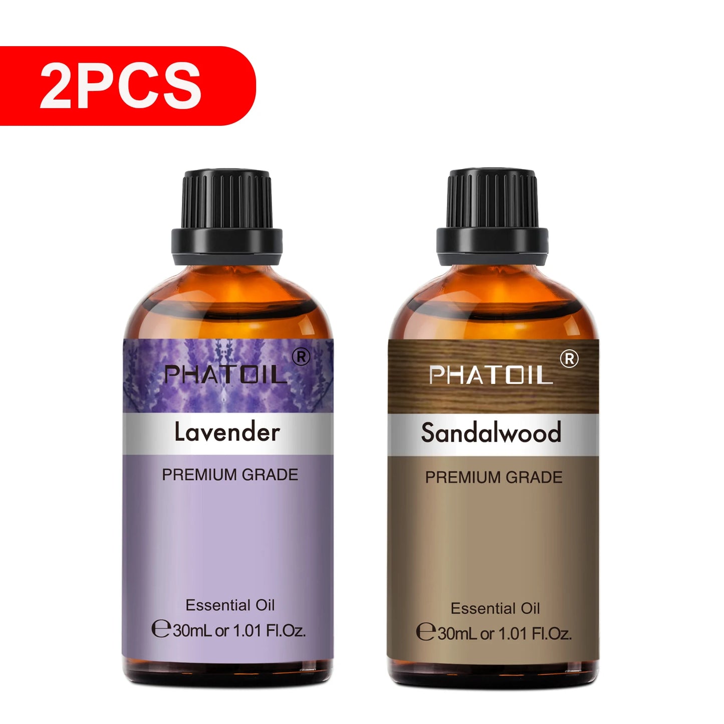 30Ml Lavender Lemon Eucalyptus Sandalwood Bergamot Aromatherapy Essential Oil for Diffuser,Candle Making,Diy Soap & Bomb