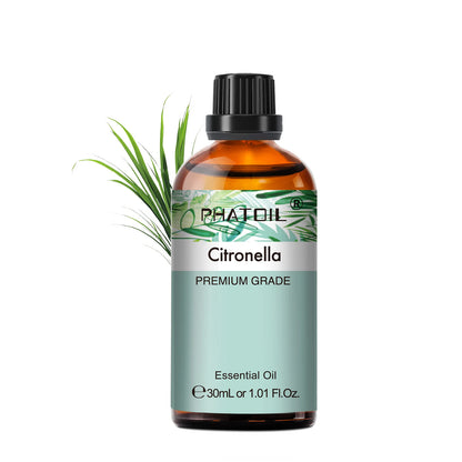 30Ml Lavender Lemon Eucalyptus Sandalwood Bergamot Aromatherapy Essential Oil for Diffuser,Candle Making,Diy Soap & Bomb