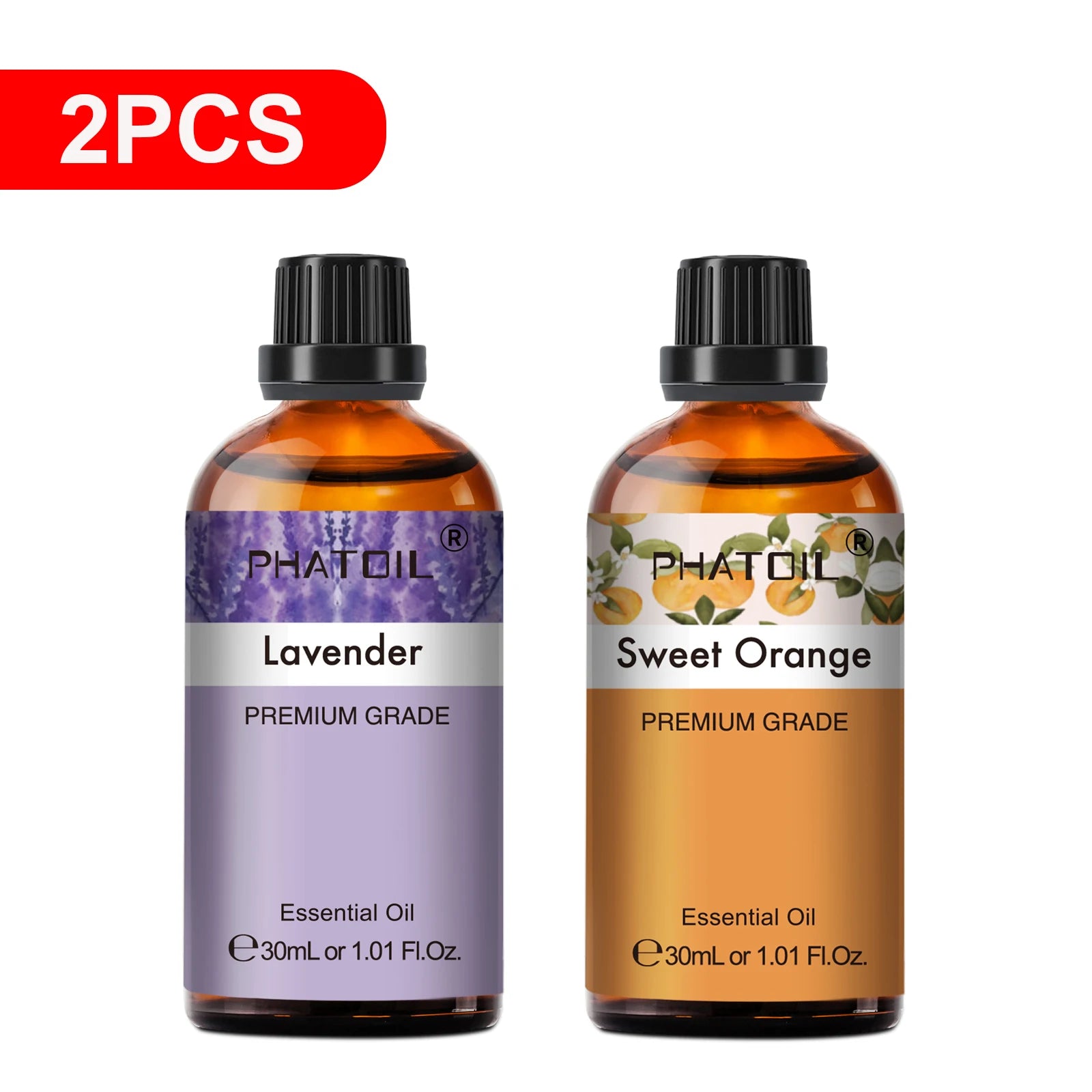30Ml Lavender Lemon Eucalyptus Sandalwood Bergamot Aromatherapy Essential Oil for Diffuser,Candle Making,Diy Soap & Bomb