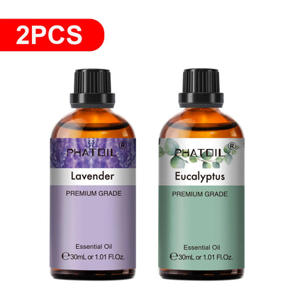 30Ml Lavender Lemon Eucalyptus Sandalwood Bergamot Aromatherapy Essential Oil for Diffuser,Candle Making,Diy Soap & Bomb
