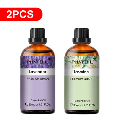30Ml Lavender Lemon Eucalyptus Sandalwood Bergamot Aromatherapy Essential Oil for Diffuser,Candle Making,Diy Soap & Bomb